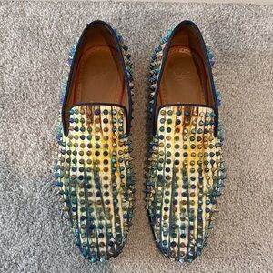 Christian Louboutin Multicolor Studded Loafers